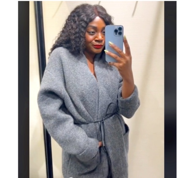 Zara Belted Cropped Wool Sweater - Picture 2 of 15